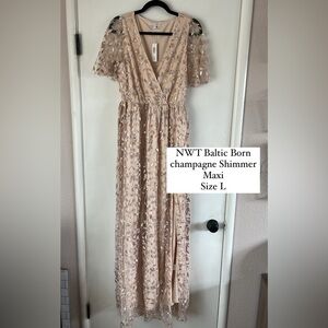 NTW BALTIC BORN - Marseille Embossed Maxi Dress - L